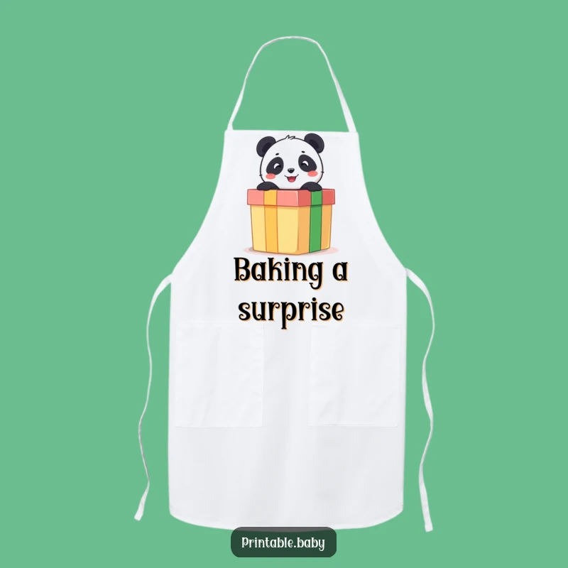 Funny Panda Apron: Kitchen Surprise Wear, Fantastic Funny Gift