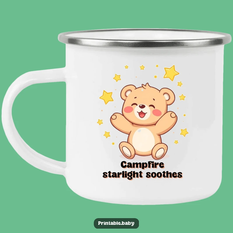 Adventure Funny Teddy Bear Stars Camping Mug - Dreamer Gift
