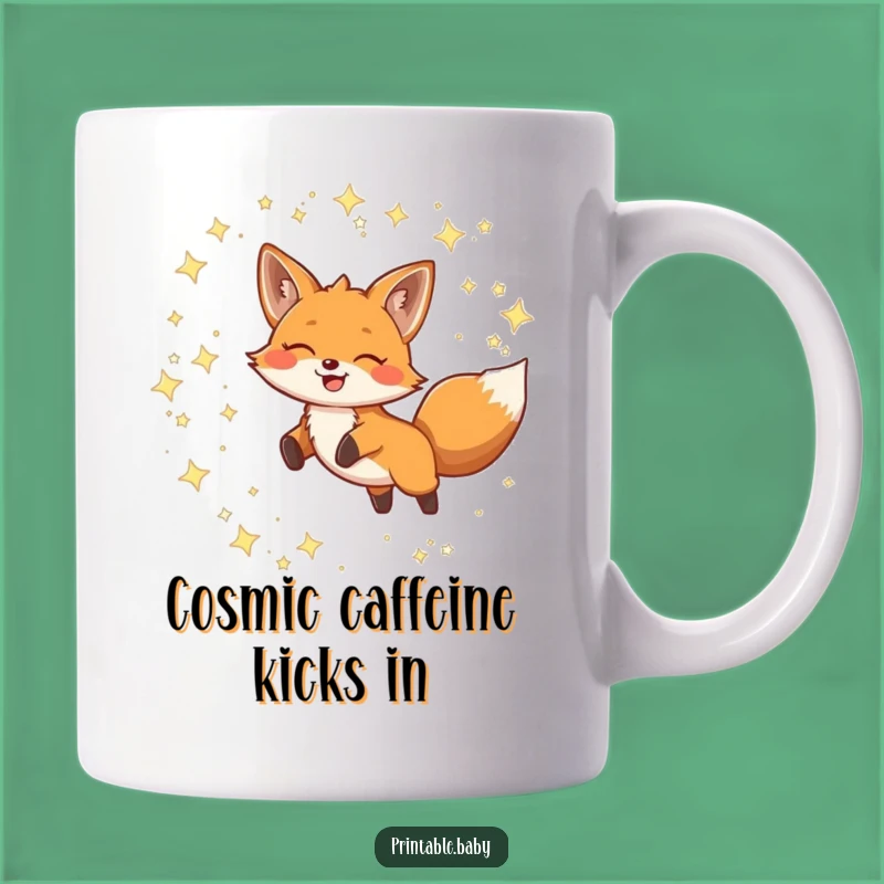 Funny Fox Constellation Mug: A Joyful Leap for Celestial Humor