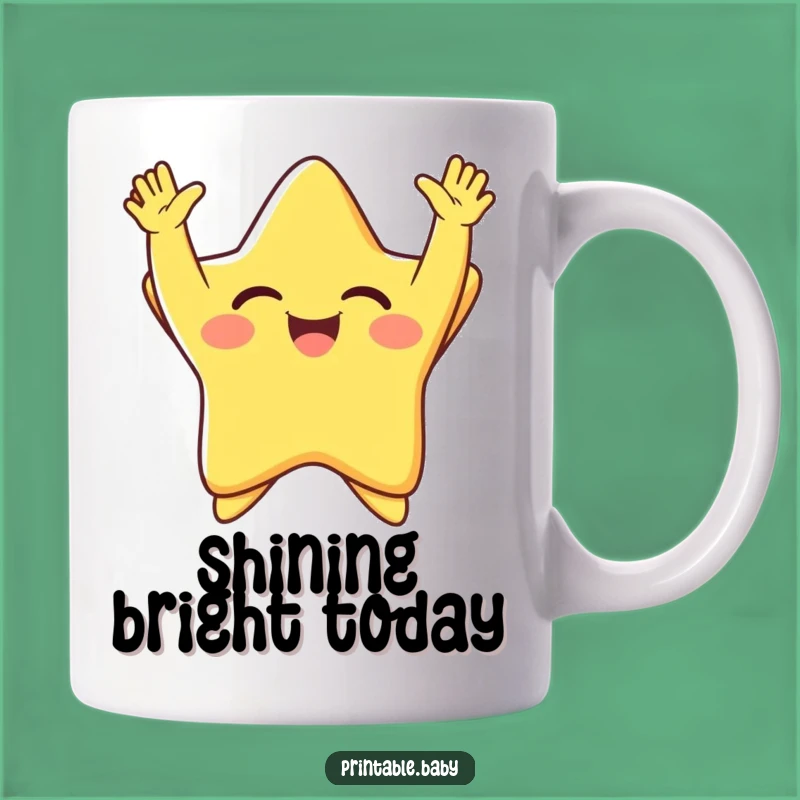 Funny Giggling Star Mug: Hilarious Gift for Radiant and Joyful Personalities