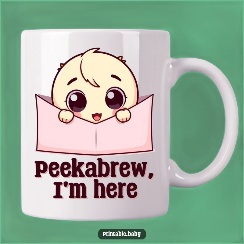 Funny Googly Eye Peeking Mug: A Hilarious Character Design for Coffee Lovers