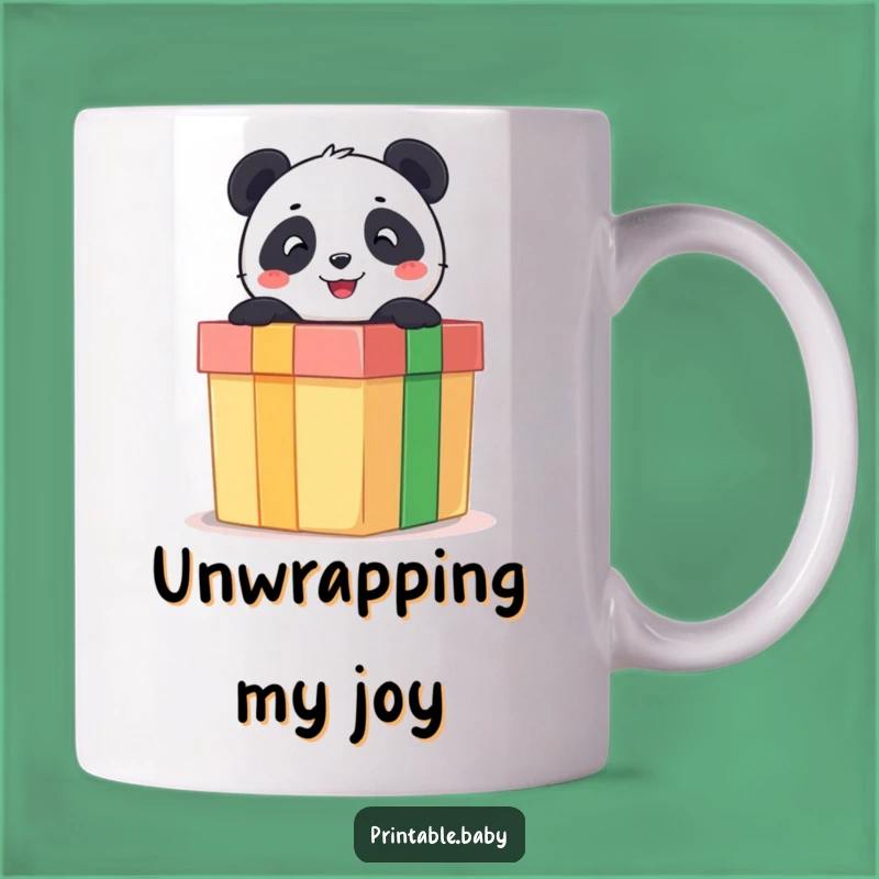 Funny Panda Mug: Cheerful Bear Gift Box Surprise, Perfect Funny Gift