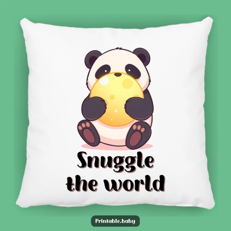 Funny Panda Pillow: Huggable Comfort For Planet Lovers