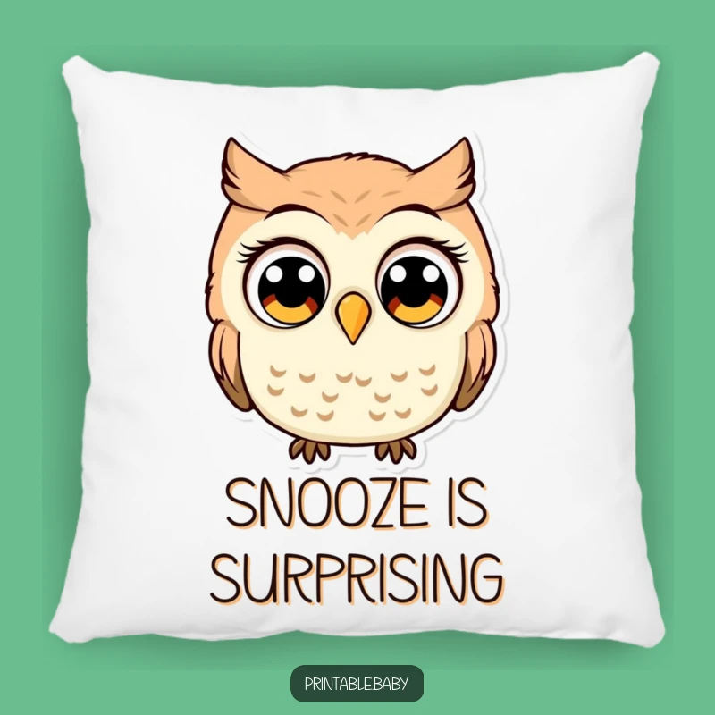 Funny Surprised Owl Pillow: Hilarious Comfort for Wide-Eyed Relaxation