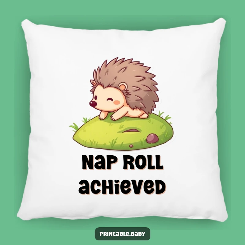 Funny Hedgehog Pillow - Soft & Hilarious Rolling Cushion