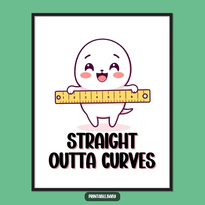 Funny Ruler Loop Digital Art: Decorate with Precision, a Perfect Funny Gift!