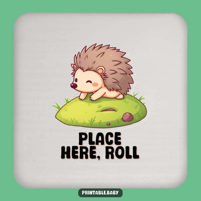 Funny Hedgehog Coaster - Hilarious Drink Protector
