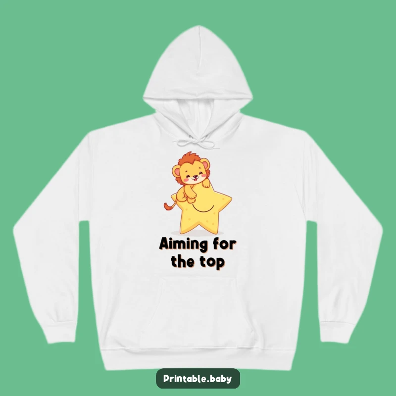 Funny Lion Cub Hoodie: Cozy Up With Brave Star Climber