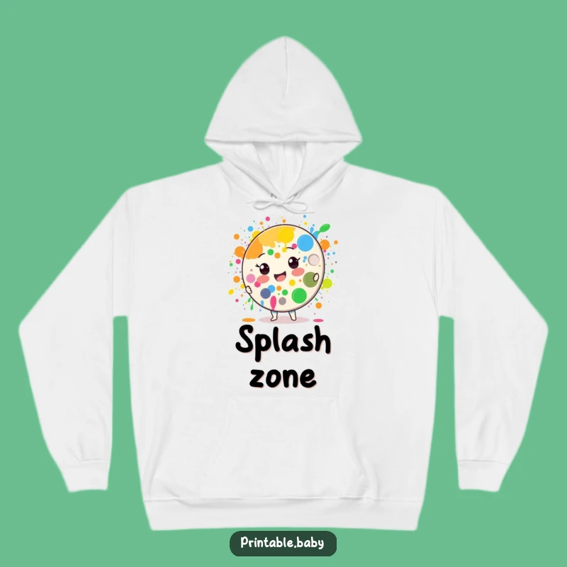Funny Paint Palette Hoodie: Cozy Colors - Warm and Hilarious Artist Gift
