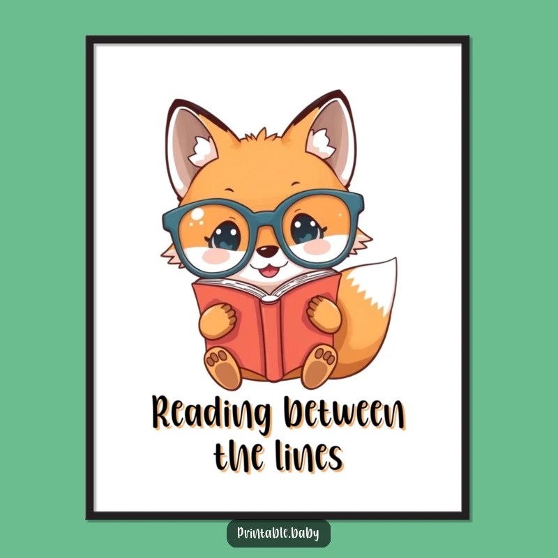 Free Printable Wall Art: Wise Fox Wisdom Funny Downloadable Decor