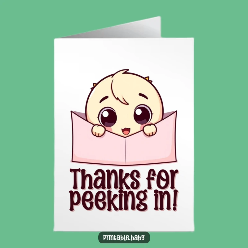 Free Printable Googly Eye Card: Funny Thanks, Heartfelt Downloadable Gift