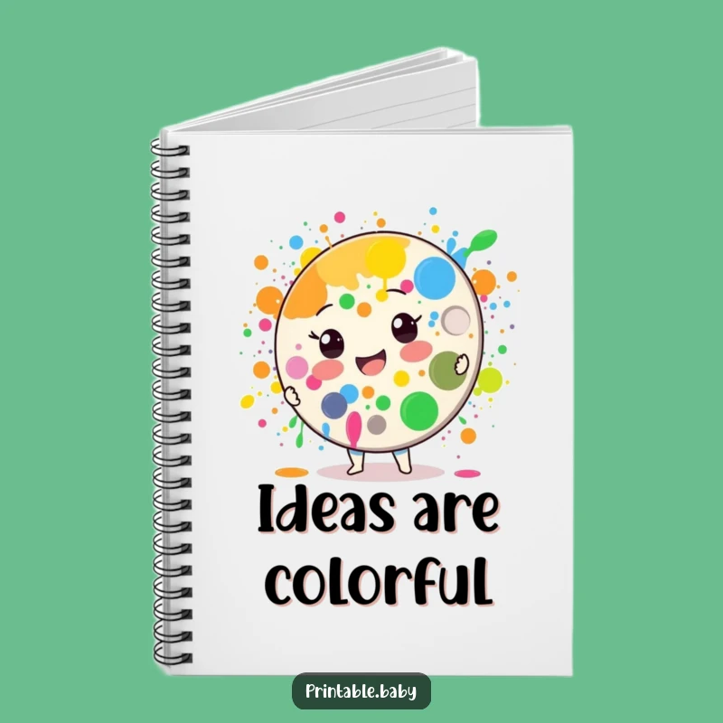 Funny Paint Palette Notebook: Capture Your Colors - Inspiring Journal for Artists