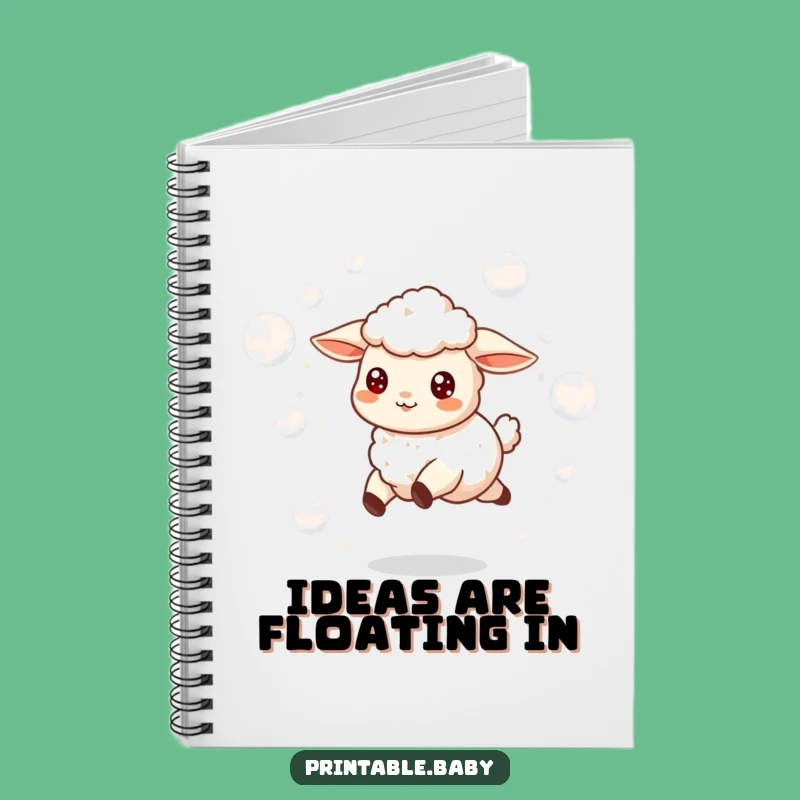 Funny Lamb Bubbles Notebook: Adorable Skipping Sheep Journal, Ideal Funny Gift for Note-Takers