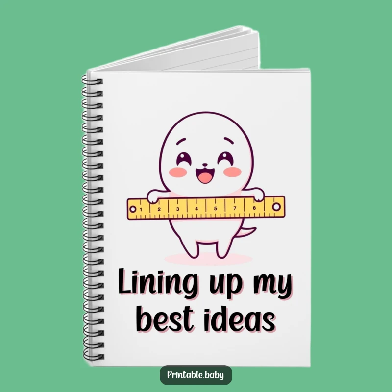 Funny Ruler Loop Notebook: Jot Down Plans with This Precise Funny Gift!