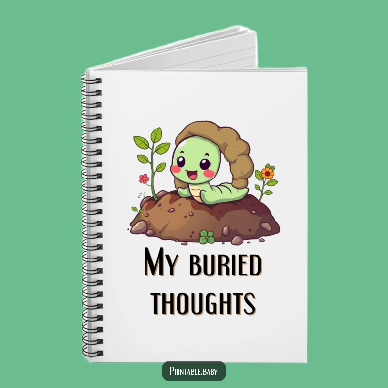 Funny Happy Worm Notebook: Hilarious Journal for Earthy Thoughts and Ideas