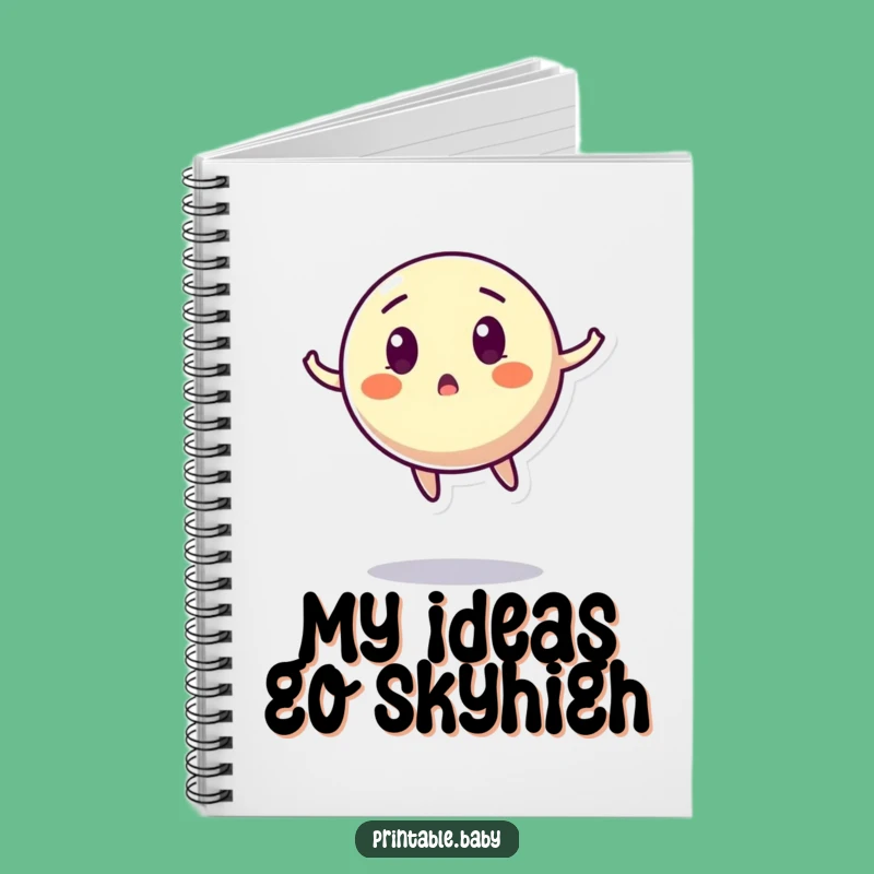 Funny Bouncing Ball Notebook - Surprised Character Pages for Notes & Playful Gifts