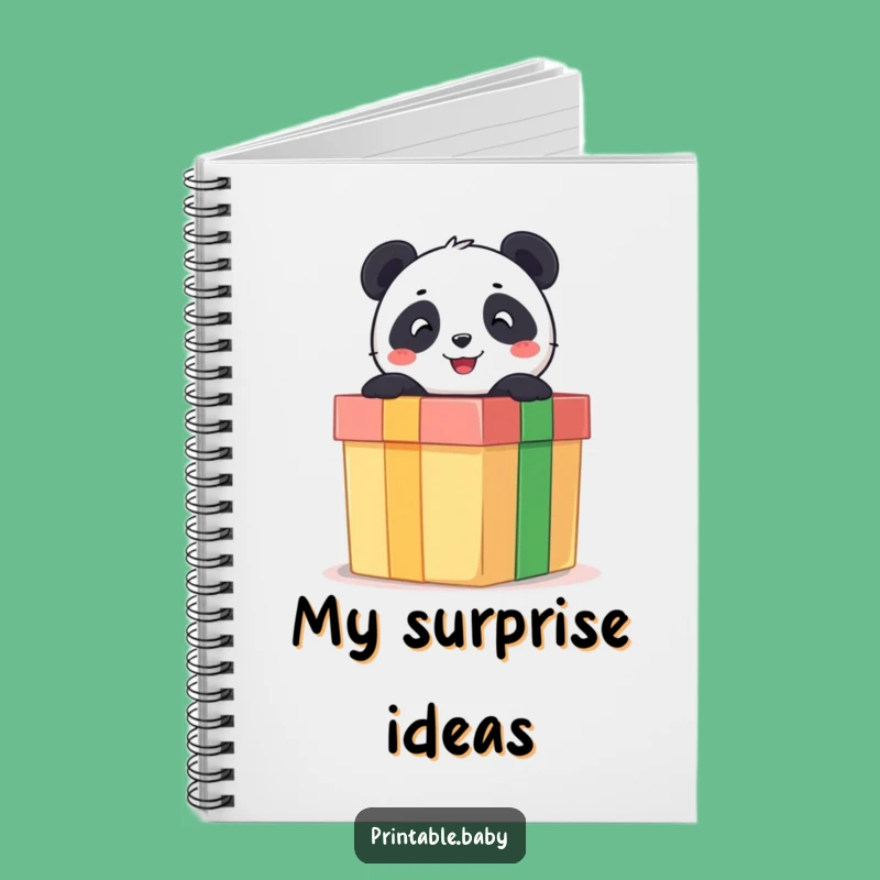 Funny Panda Notebook: Journaling Surprise Bear, Great Funny Gift
