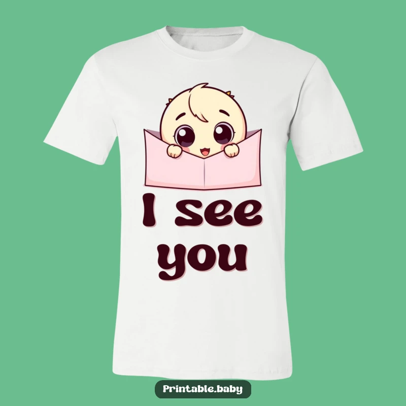 Funny Googly Eye T-Shirt: Wearable Humor with a Delightful Peeking Character