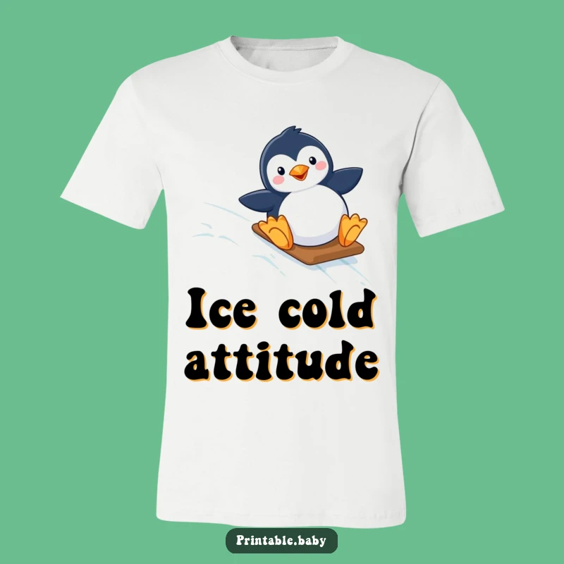 Funny Penguin T-Shirt: Wear This Hilarious Starry Slope Design