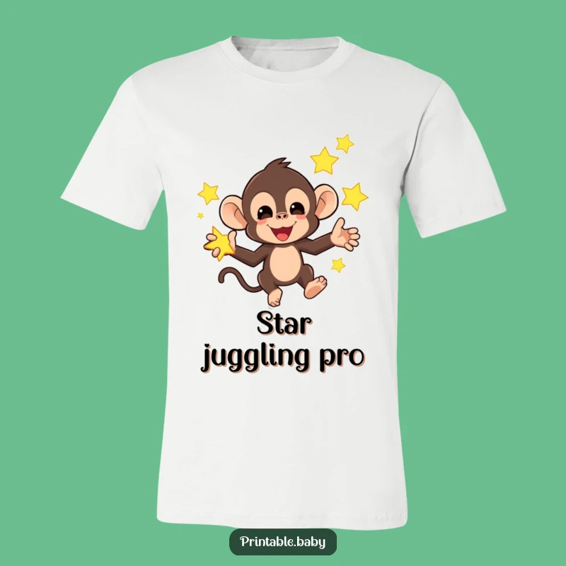 Funny Monkey Star T-Shirt: Celestial Antics and Fun